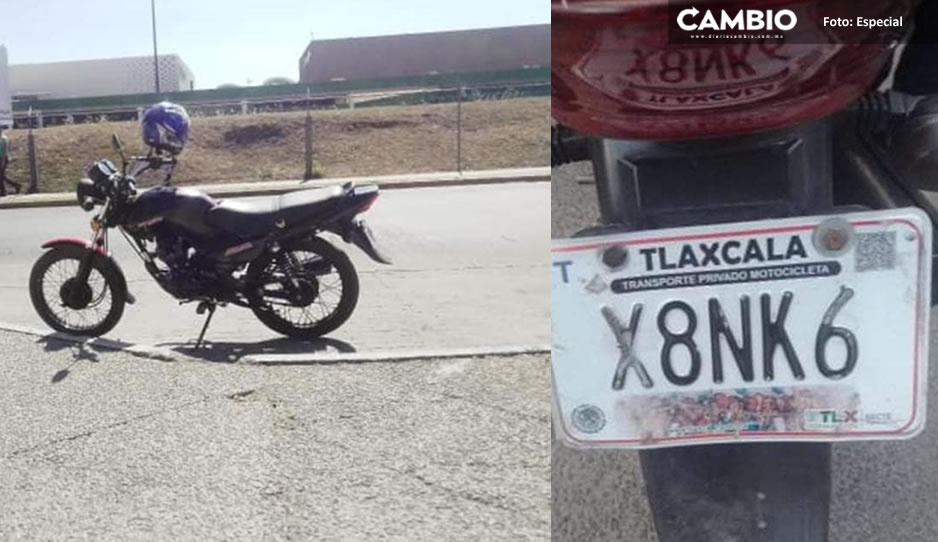 &iexcl;Era su medio de trabajo! Lacra le roba moto a poblano en San Ram&oacute;n