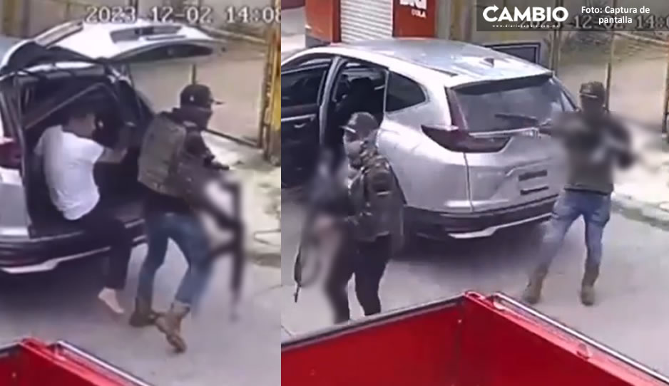 VIDEO DEL TERROR: ¡Quieto, quieto! Así se llevaron al “Nacato” en Xonacatepec