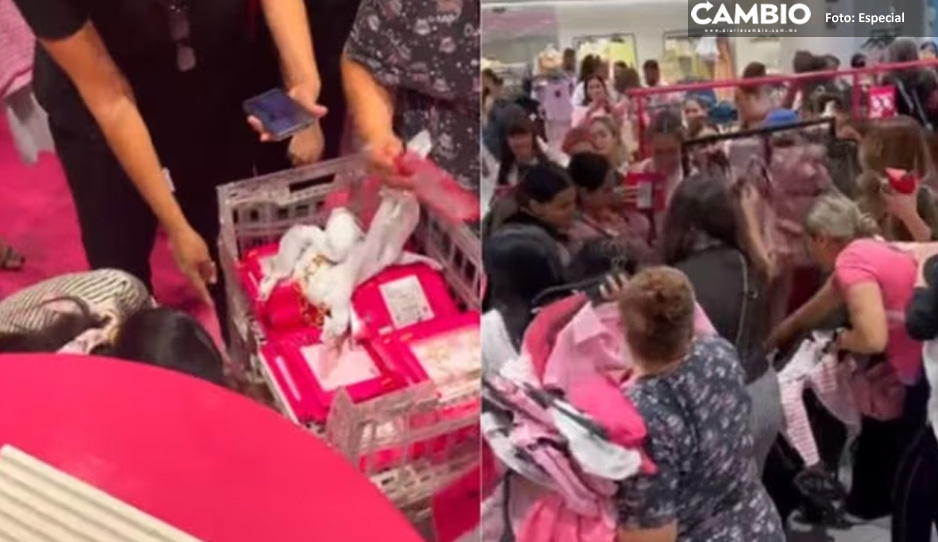 Caos y peleas en Zara por la colección de Barbie (VIDEOS)