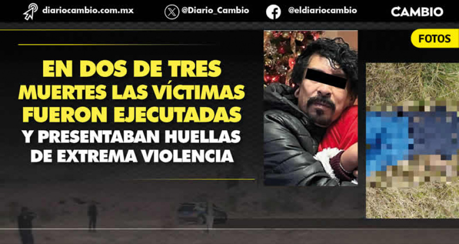 Puebla capital acumula tres muertos en la última semana de 2023