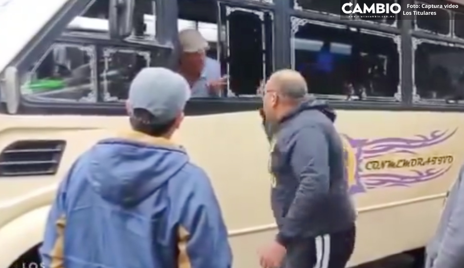 ¡Bájate ca…! Transeúnte encara a cafre de la ruta 3 por obstruir paso peatonal del CENHCH (VIDEO)
