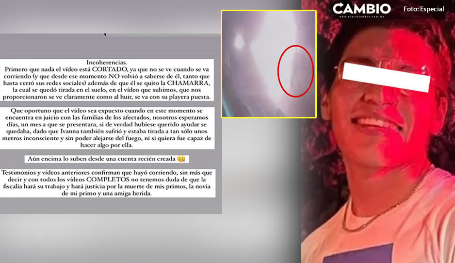 Familia de los hermanos calcinados acusa que VIDEO está editado y sólo busca defender al junior