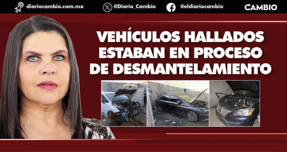 Texmelucan cierra año con alza en robos de vehículos; en cateo FGE asegura bodegas con unidades robadas