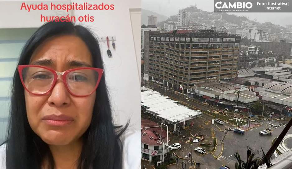 Abuelita desesperada pide ayuda para su nieta: no hay energía eléctrica en los hospitales de Acapulco