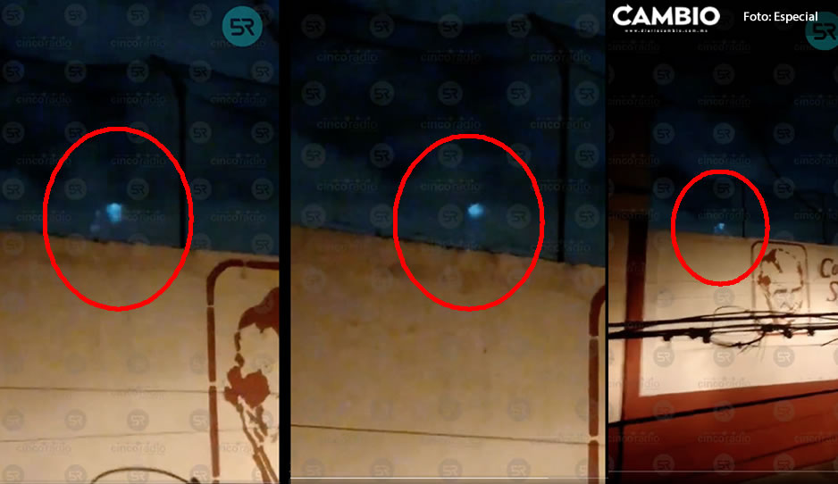 ¿Qué será? Poblanos captan extrañas luces durante la noche (VIDEO)
