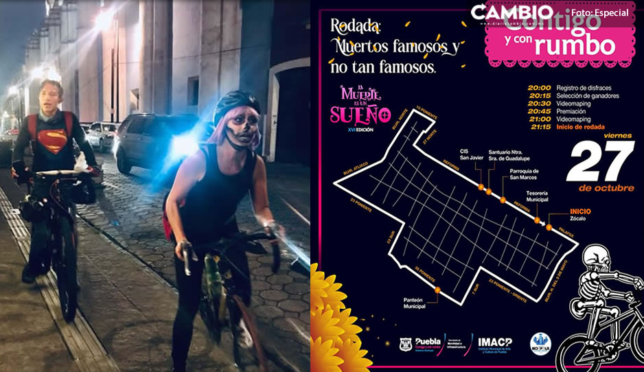 ¡Tómalo en cuenta! Cerrarán estas calles en el Centro Histórico por &quot;Rodada Muertos Famosos y No Tan Famosos&quot;