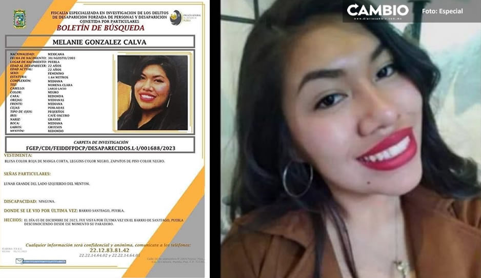 “Ayúdala a volver a casa” Melanie, alumna de Derecho de la BUAP, iba a su servicio social cuando desapareció