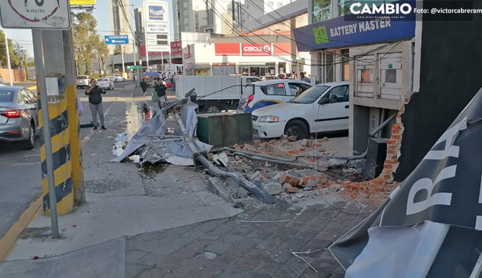 Estudiante BUAP se debate entre la vida y la muerte tras ser atropellada por ebrio de torton en Zavaleta