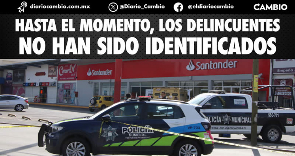 Hombres armados asaltan sucursal de Santander se llevan 80 mil pesos