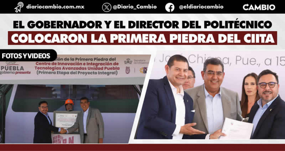 El gobernador y el director del IPN dan banderazo a obras del CIITA