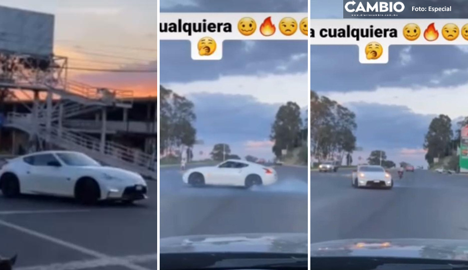 Alcalde de Tianguismanalco también usaba como pista de carreras la Federal Atlixco (VIDEO)