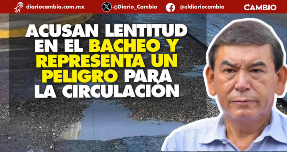 A Pedro Tepole nada le sale bien; acusan que dejó trabajos de bacheo inconclusos