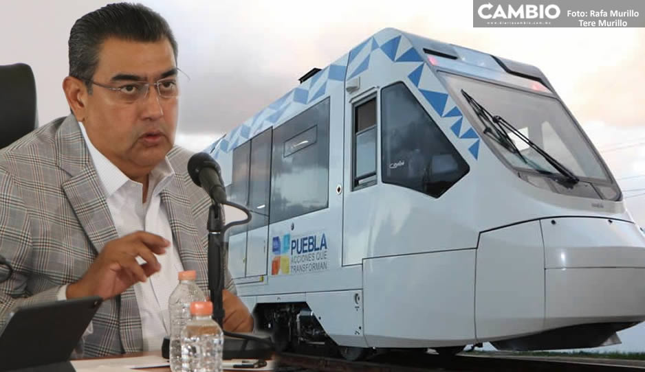 Secretaría de Marina con interés en adquirir Tren Turístico Puebla-Cholula: Sergio Salomón