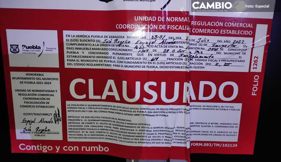 Durante abril se clausuraron 101 negocios y se multaron a otros 74, la mayoría vendían miches