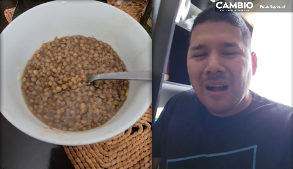 ¡Se va a morir de hambre! Revendedor de Costco come lentejas tras no vender roscas (VIDEO)