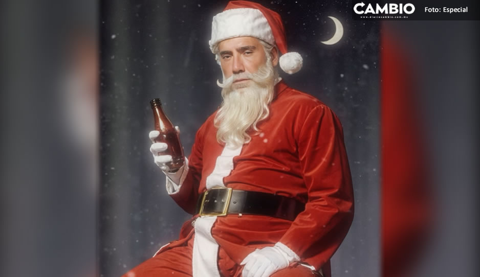 ¡Qué festivo! Se disfraza Alejandro Fernández de Santa Claus ebrio para Navidad (VIDEO)