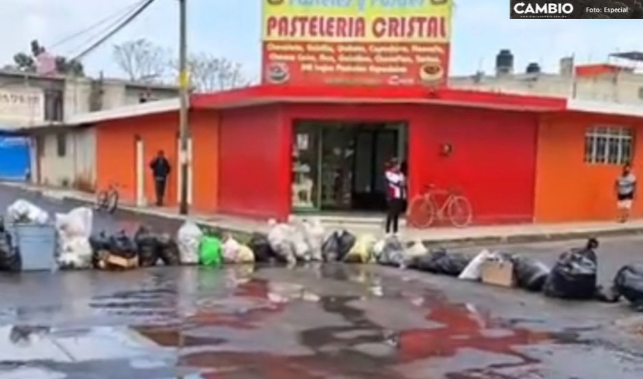 Continúan bloqueos en Tehuacán por pésimo servicio de recolección de basura
