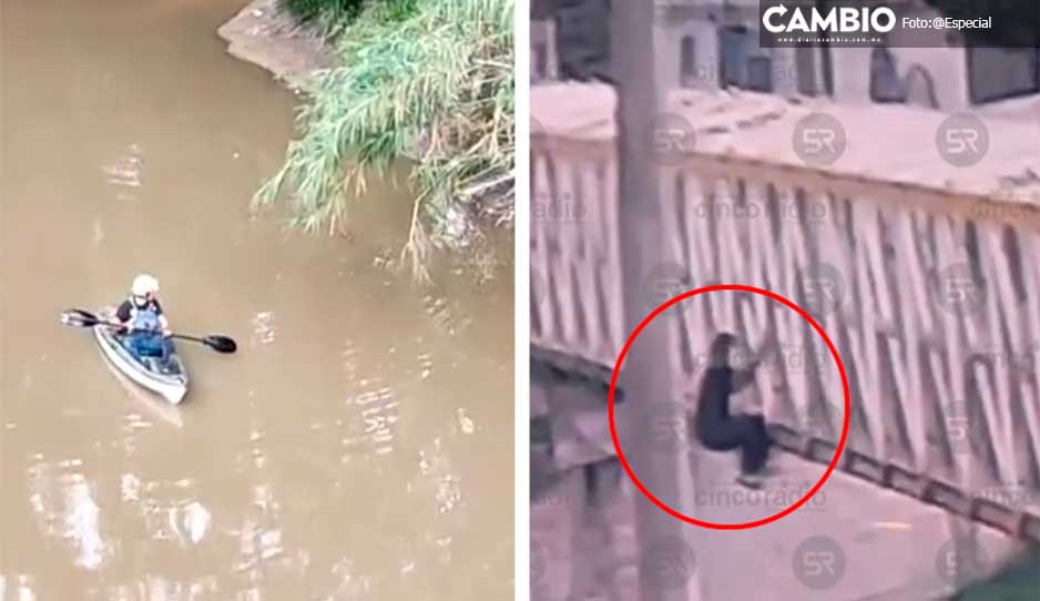 Intensifican búsqueda de joven que se arrojó al río Alseseca; lleva más de 24 horas desaparecido