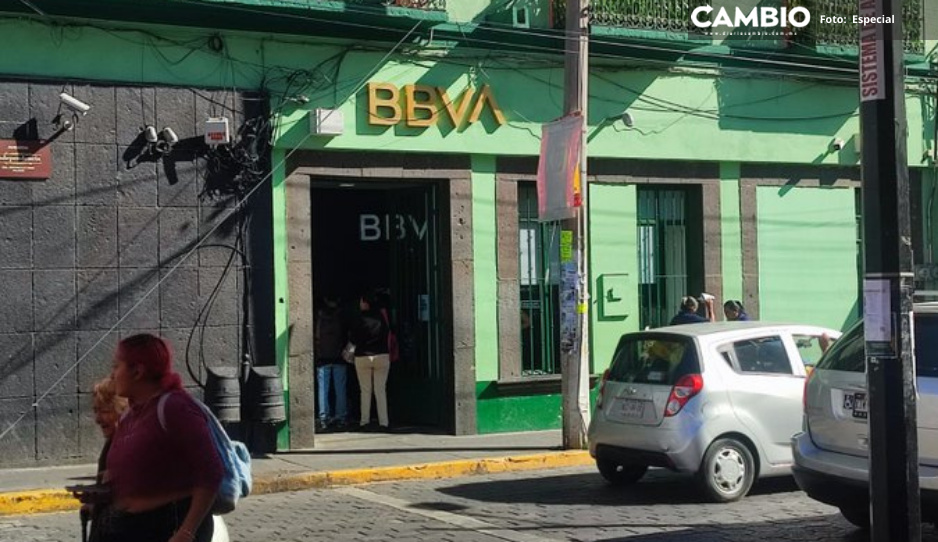 Roban 163 mil pesos a cuentahabiente de BBVA en Atlixco