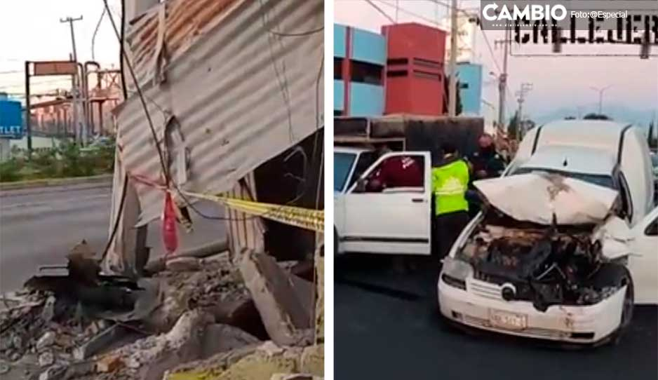 Registran al menos tres accidentes viales en menos de una hora en Puebla capital