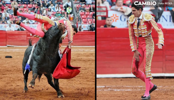 ¡Olé, ni le dolió! El torero Héctor Gutiérrez sufre terrible cornada (VIDEO)