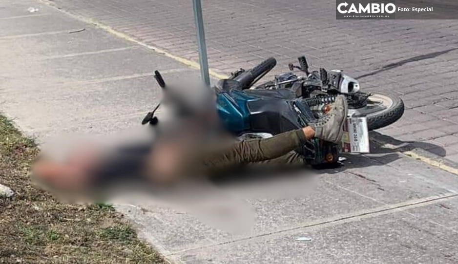 Ejecutan a motociclista en San Pedro Cholula
