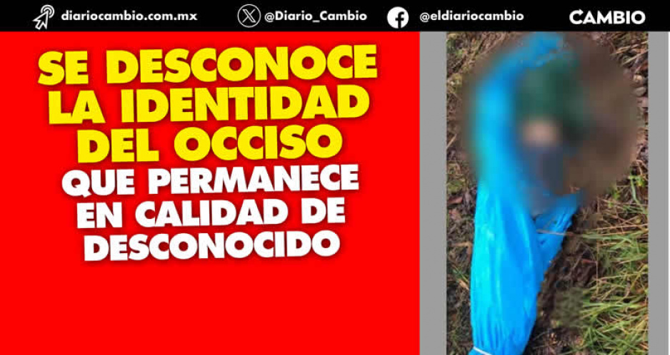 Localizan cadáver maniatado y torturado en Tlatlauquitepec