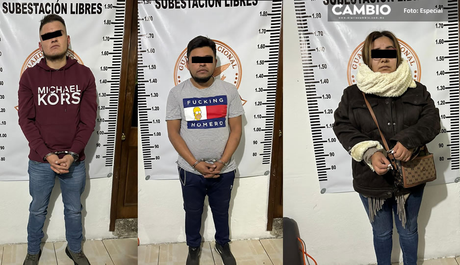 Con las manos en la masa; GN captura a banda roba trailers en Tepeyahualco