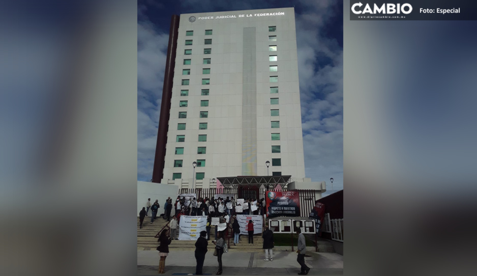 Trabajadores del Poder Judicial Federal de Puebla se unen al paro por eliminación de fideicomisos