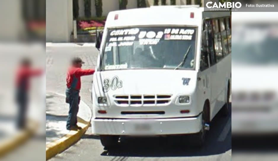 Descartan asaltos al transporte público en Puebla capital