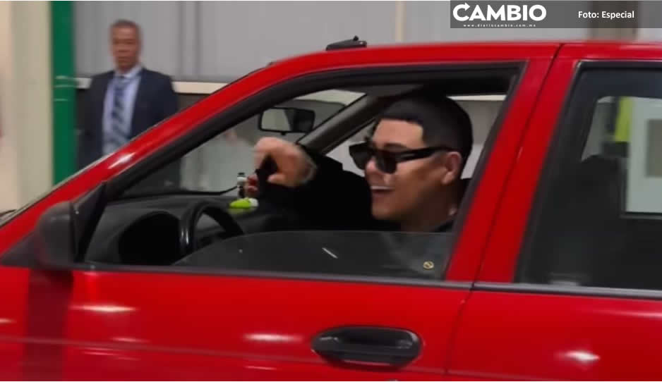 ¿Se quedó pobre? Eduin Caz llega en Tsuru a recoger su regalo