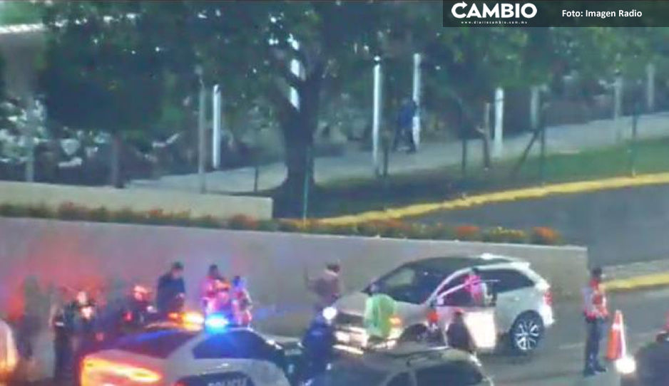 Baleado pide ayuda en la terminal del AICM tras intento de asalto (VIDEO)
