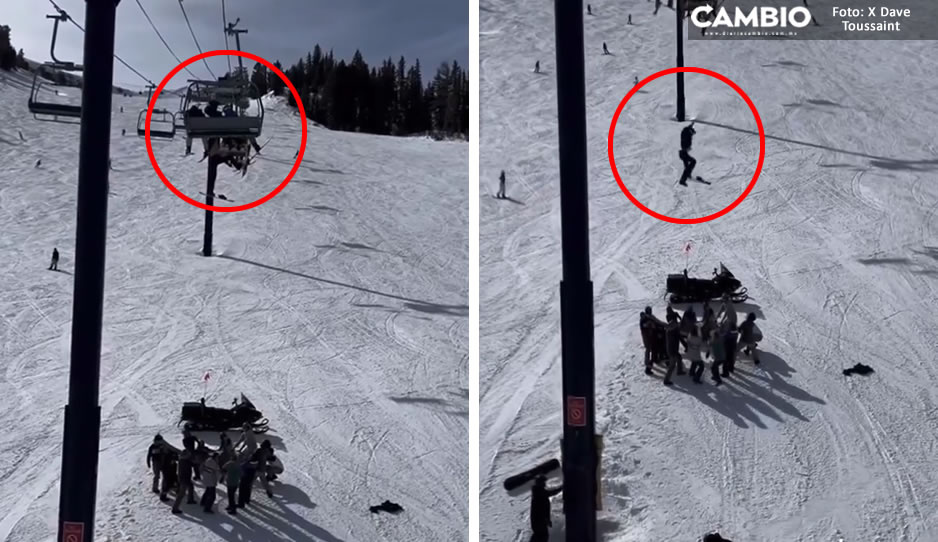 VIDEO: ¡Vaya susto! Jovencita sobrevive a caída desde un teleférico