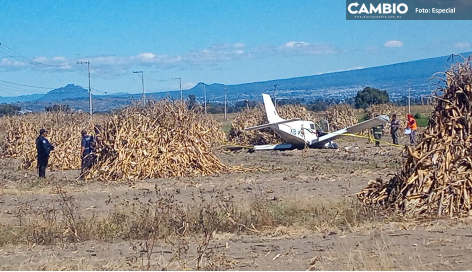 Profesor y alumno, los responsables del desplome de avioneta en Huejotzingo (VIDEO)