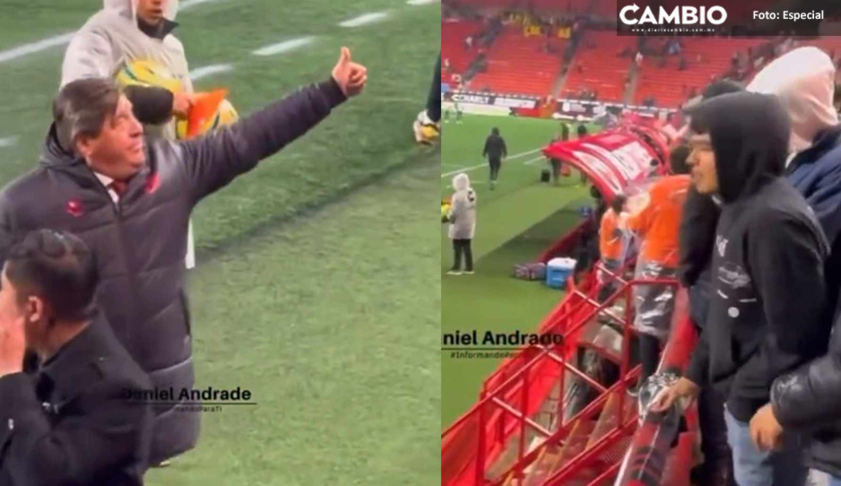 ¡Pierde los estribos! Piojo Herrera se lanza vs fan de Xolos tras pedir su salida (VIDEO)