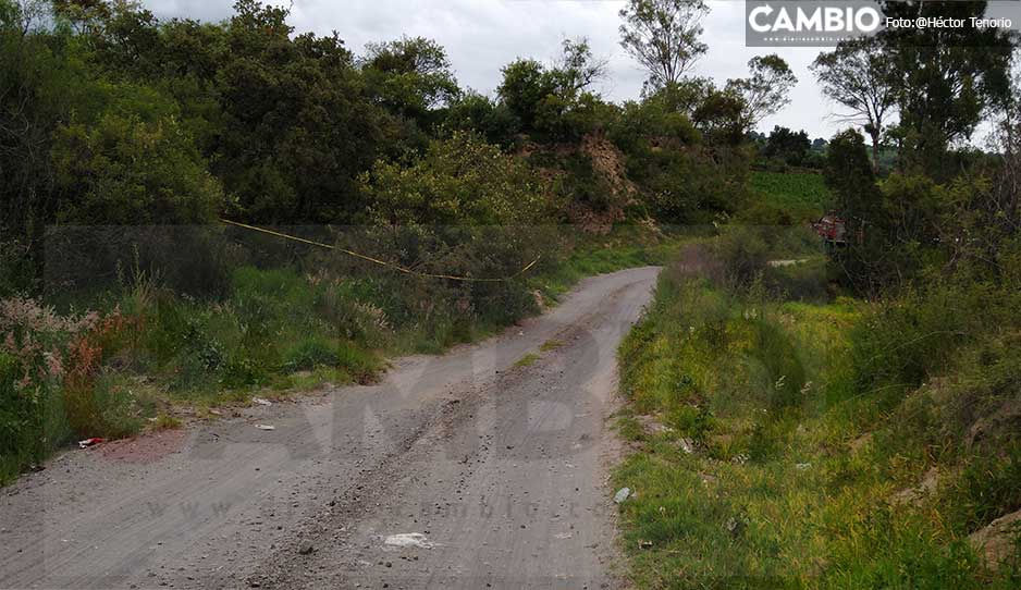 Localizan cadáver envuelto en plástico cerca del relleno sanitario de Texmelucan
