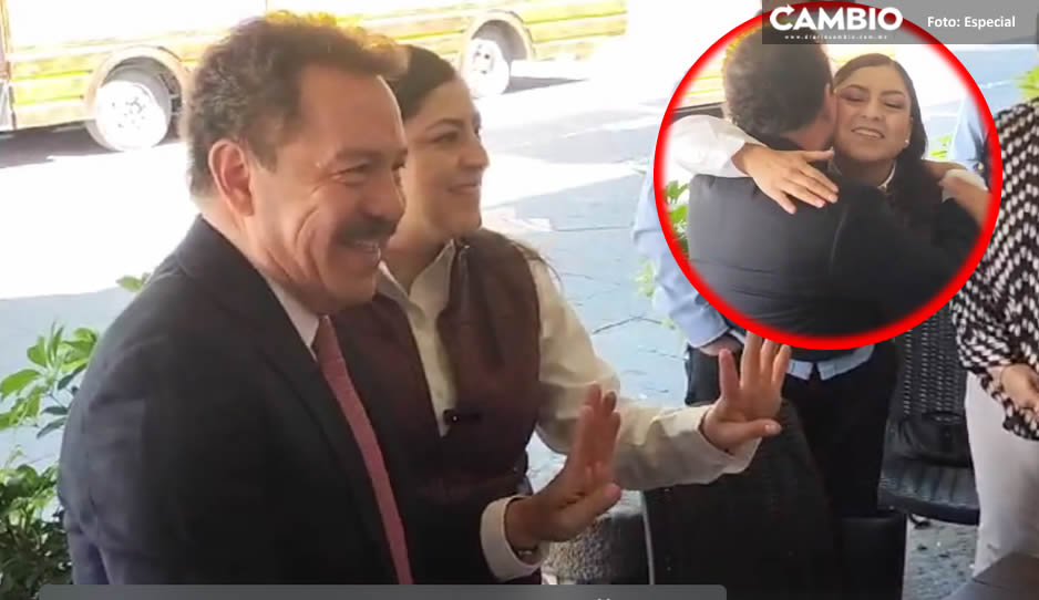Encuentro fugaz entre Nacho Mier y Claudia Rivera; respaldarán a quien sea elegido como candidato a la gubernatura (VIDEO)