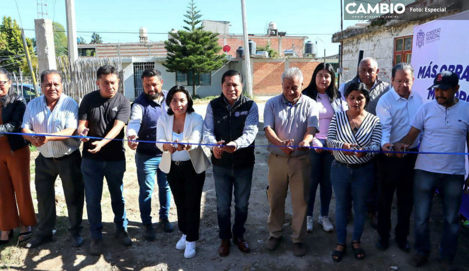 Inicia Filomeno Sarmiento construcción de sistema de drenaje en siete privadas de Cuautlancingo