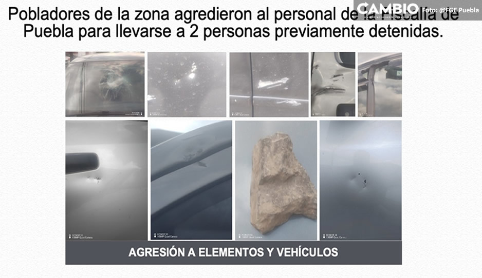 Pobladores de Tlahuapan impidieron operativo y rescataron a dos de los cuatro detenidos durante bloqueo de la autopista