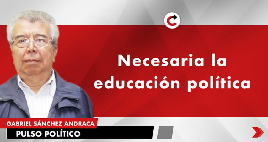 Necesaria la educación política