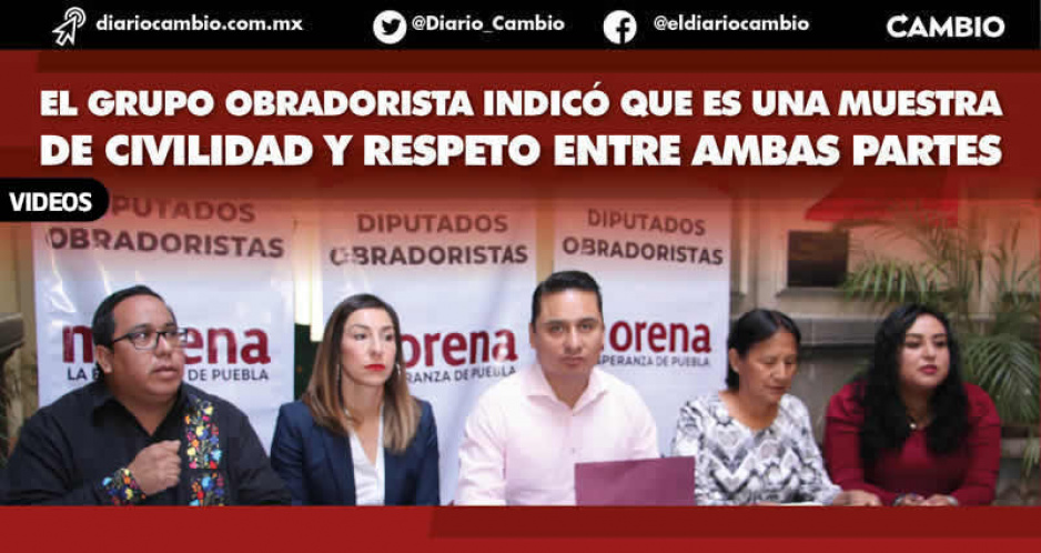 Diputados obradoristas celebran reunión de Sergio Salomón con Nacho Mier: es un acto de civilidad