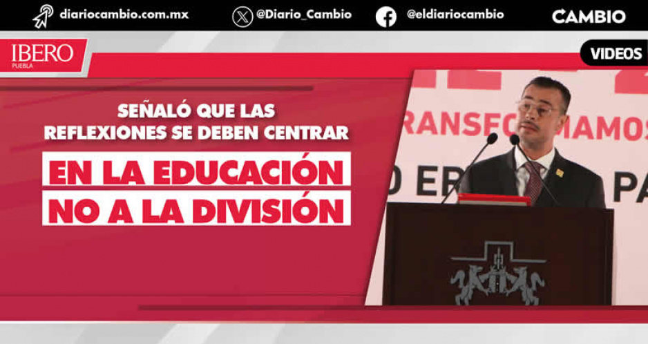 Debe priorizarse la educación y evitar ya la polarización por los libros de la SEP: Rector Ibero
