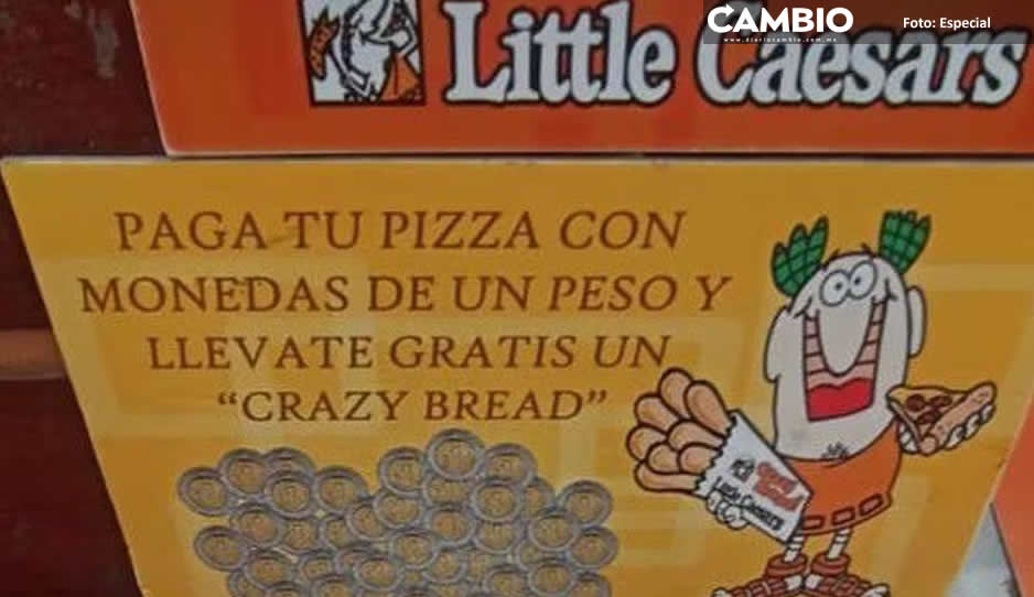 ¡Regalazo! Lleva tu morralla a Little Cesars y te obsequian crazy bread