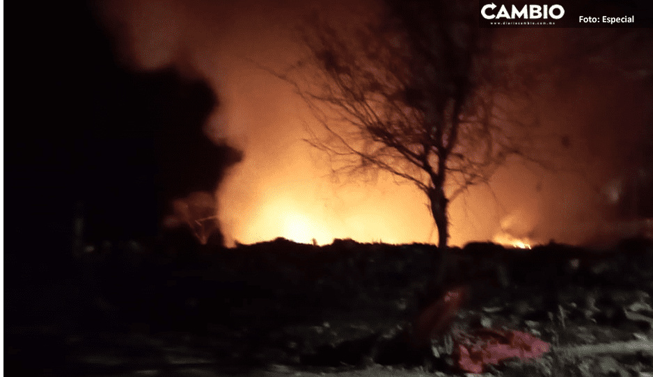 Se incendia basurero clandestino de Santiago Miahuatlán