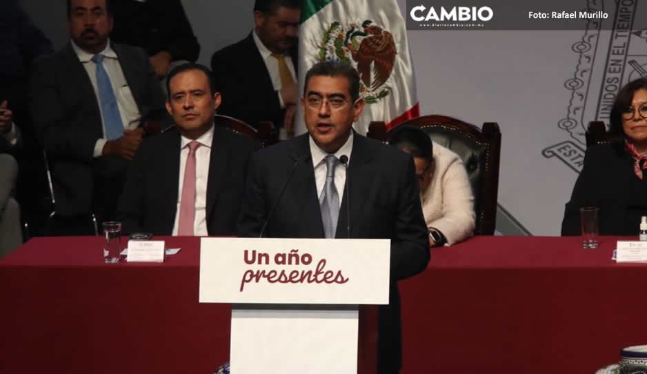 Empleo y seguridad, destaca Sergio Salomón en su 1er informe en el Auditorio Metropolitano (VIDEO)
