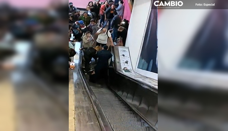 Accidente en Metro Polanco deja varios heridos tras falla de escaleras eléctricas (VIDEO)