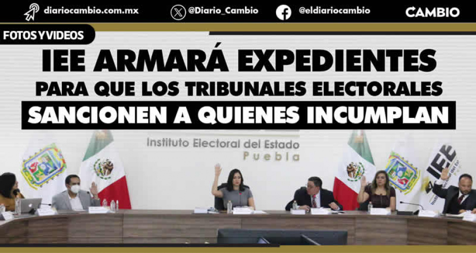 Inicia proceso electoral 2024 y el IEE ordena retirar espectaculares de Puebla