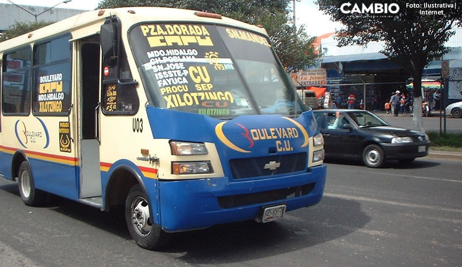 Trío de ladrones atracan a pasajeros de la ruta Boulevard CU en El Refugio; hay un lesionado