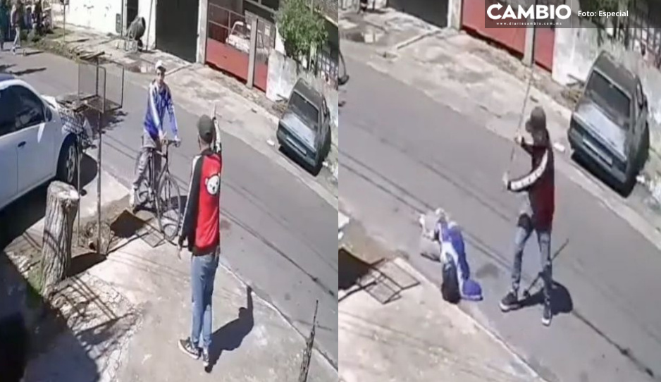 FUERTE VIDEO: Desalmado asesina joven golpeándolo con barra de metal en la cabeza