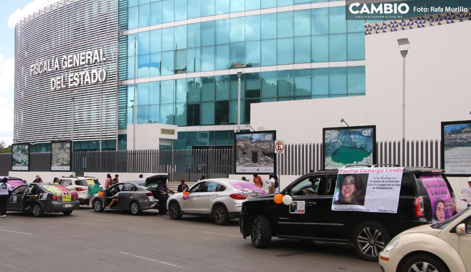 Realizan caravana desde la CDH hasta el CIS para exigir la localización de Paulina Camargo (VIDEO)